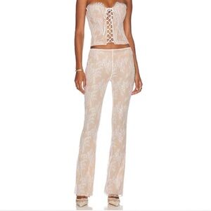 Elegant Lace Jumpsuit in Cream